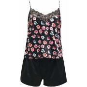 Pyjamas / Chemises de nuit Morgan Top short noir Fanny