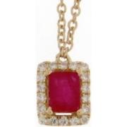 Collier Brillaxis Collier rubis et diamants or jaune