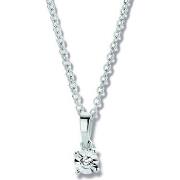 Pendentifs Brillaxis Pendentif solitaire diamant or blanc