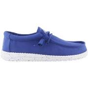 Baskets Dude Chaussure Homme bleu éléctrique Wally Slub