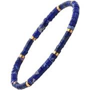 Bracelets Sixtystones Bracelet Perles Heishi 4 Mm En Lapis -Medium-18c...