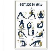 Tableaux, toiles Sud Trading Cadre en toile Postures de Yoga 60 cm