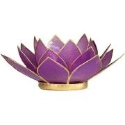 Bougeoirs, photophores Phoenix Import Porte Bougie Fleur de Lotus Lila...