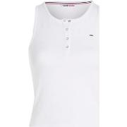 T-shirt Tommy Jeans Debardeur femme Ref 60240 Blanc