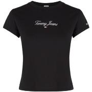 T-shirt Tommy Jeans T shirt femme Ref 60243 Noir