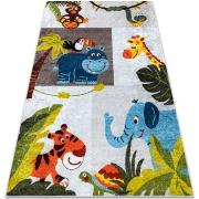 Tapis Rugsx Tapis lavable JUNIOR 51858.802 animaux, Afrique po 80x150 ...