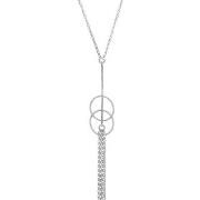 Collier Orusbijoux Collier En Argent Doubles Cercles Et Pendant Chaine...