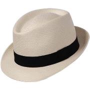 Chapeau Chapeau-Tendance Trilby panama véritable pliable T55