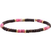 Bracelets Sixtystones Bracelet Perles Heishi 4mm Coconut -Small-16cm