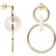 Boucles oreilles Saunier Boucles d'oreilles pendnates nacre longues