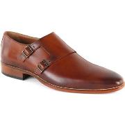 Mocassins Suitable Chaussures Double Boucle Cognac