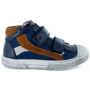 Baskets montantes enfant Stones and Bones RENTO CALF CRS NAVY BRANDY