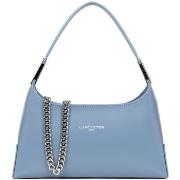 Sac a main LANCASTER Sac porte epaule en cuir Ref 60709 Bleu