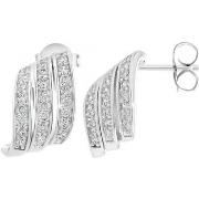 Boucles oreilles Sc Crystal B4157-ARGENT