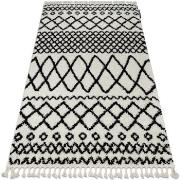 Tapis Rugsx Tapis BERBER SAFI N9040 blanc et noir 240x330 cm