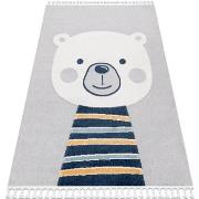 Tapis Rugsx Tapis YOYO GD50 gris/blanc - Ours en 80x150 cm