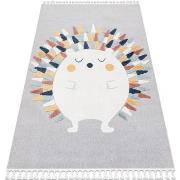 Tapis Rugsx Tapis YOYO GD73 gris/blanc - Hérisson en 160x220 cm