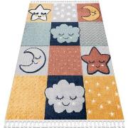 Tapis Rugsx Tapis YOYO GD52 gris / jaune - 80x150 cm