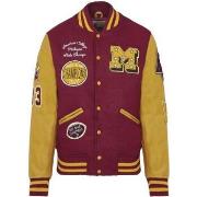 Blouson American College AC-13 BURGUNDY YELLOW