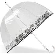 Parapluies Isotoner Parapluie canne, cloche transparente, forte résist...