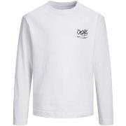 T-shirt enfant Jack &amp; Jones 12242879 SILVERLAKE-BRIGHT WHITE