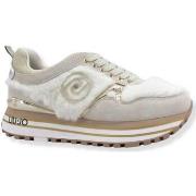 Chaussures Liu Jo Maxi Wonder 48 Sneaker Pelo Donna White BF2113PX295