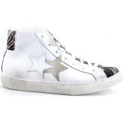 Chaussures Balada Sneaker High Retro Zebra Bianco Zebra Nero Beige 2SD...