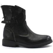 Chaussures Jiudit Stivaletto Biker Pelle Zip Nero 14424