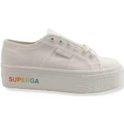 Bottes Superga 2790 Platform Sneaker White Avorio Rainbow S7113KW