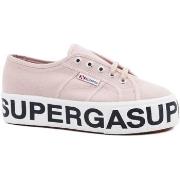 Chaussures Superga 2790 Cotw Outsole Lettering Sneaker Pink Smoke S00F...