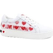 Chaussures Love Moschino Sneaker Cuore Bianco Ologram JA15023G1BIA510A