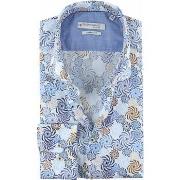 Chemise Giordano Chemise Bleu Spirale