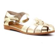 Chaussures Frau Minorchina Sandalo Laminato Donna Oro Platino 03X285
