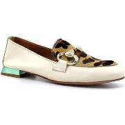 Chaussures Divine Follie Mocassino Leopard Donna Beige Crudo 175-16F