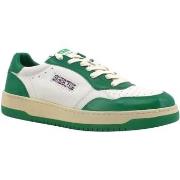 Chaussures Back 70 BACK70 Slam Sneaker Uomo White Savana Verde 108002