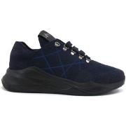 Chaussures L4k3 LAKE Mr Big Hi Tech Cashmere Sneaker Blue C52-HIT