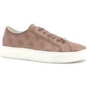 Chaussures Guess Sneaker Loghi Printed Beige Brown FM5VCUELE12