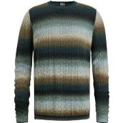 Sweat-shirt Cast Iron Pull Rayures Multicolore