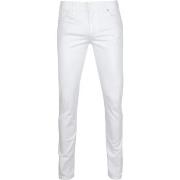 Jeans Alberto Pantalon Pipe Denim Blanc