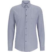 Chemise BOSS Chemise Hank Impression Bleu