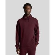 Sweat-shirt Lyle &amp; Scott ML416TON TONAL PULLOVER HOODIE-S56. BURGU...