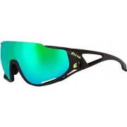 Lunettes de soleil Eassun MORTIROLO. Matt black/green revo lens.