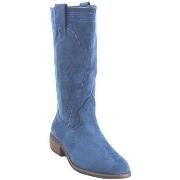 Chaussures Bienve a2462 botte femme bleue