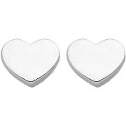 Boucles oreilles Brillaxis Boucles d'oreilles coeurs or blanc 18 carat...