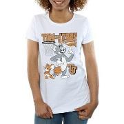 T-shirt Dessins Animés Spinning Basketball