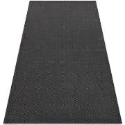 Tapis Rugsx Tapis EN CORDE SIZAL FLAT 48663/090 noir 160x230 cm