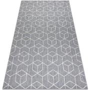 Tapis Rugsx Tapis EN CORDE SIZAL FLAT 48655/637 CUBES 160x230 cm