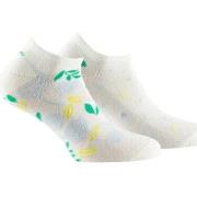 Chaussettes Kindy Lot de 2 paires d'invisibles en coton Fleurs et Pois