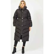 Manteau BOSS Doudoune slim fit noire en tissu déperlant