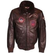 Blouson Patrouille De France Blouson cuir ref 54742 Marron